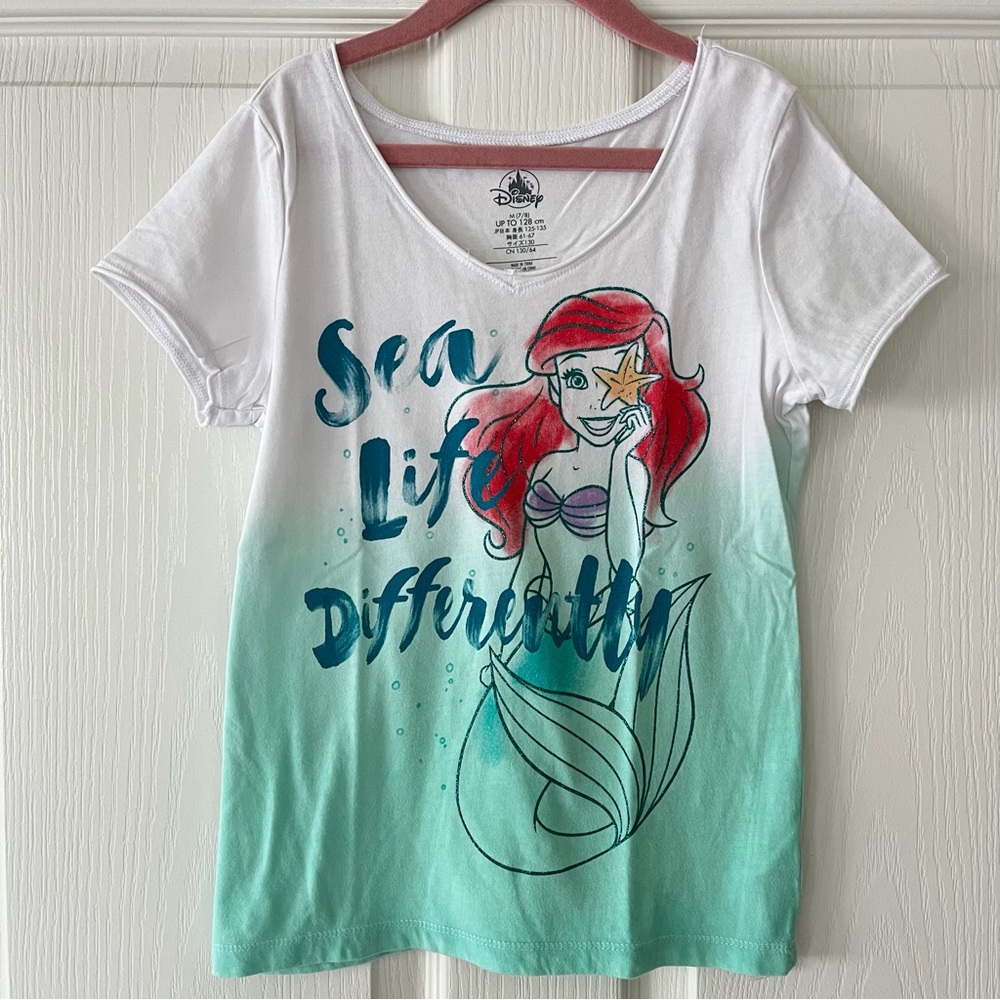 Disney The Little Mermaid See Life Differently T-Shirt - White - Size M (7/8)
